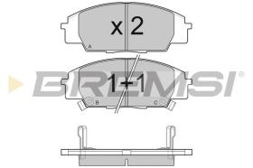 BREMSI BP3077 - B. PADS HONDA