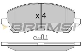 BREMSI BP3080 - B. PADS PEUGEOT, CITROEN, LANCIA, JEEP