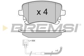 BREMSI BP3087 - B. PADS VW, AUDI
