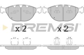 BREMSI BP3095 - B. PADS BMW, JAGUAR, ROLLS-ROYCE