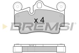 BREMSI BP3097 - B. PADS VW, AUDI, PORSCHE