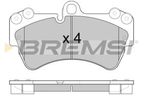 BREMSI BP3099 - B. PADS VW, AUDI, PORSCHE