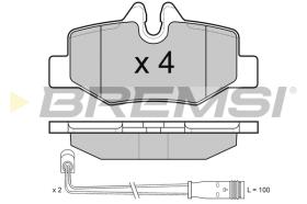 BREMSI BP3101 - B. PADS MERCEDES-BENZ