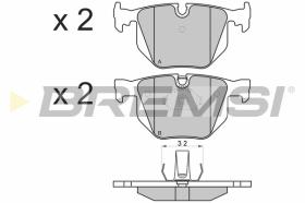 BREMSI BP3102 - B. PADS BMW, ALPINA, LAND ROVER