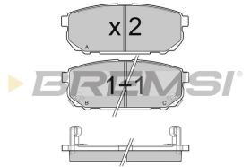 BREMSI BP3105 - B. PADS KIA
