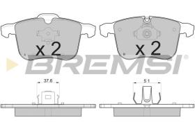 BREMSI BP3109 - B. PADS OPEL, CADILLAC, SAAB