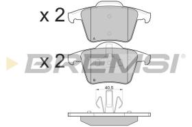 BREMSI BP3110 - B. PADS VOLVO