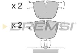 BREMSI BP3115 - B. PADS BMW, BENTLEY, ALPINA
