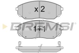 BREMSI BP3116 - B. PADS KIA