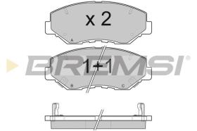 BREMSI BP3117 - B. PADS HONDA