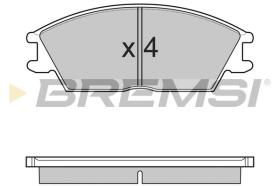 BREMSI BP3124 - B. PADS OPEL, HONDA, HYUNDAI