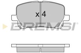BREMSI BP3127 - B. PADS TOYOTA
