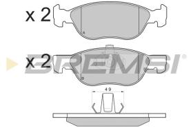 BREMSI BP3131 - B. PADS FIAT, LANCIA