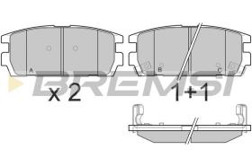 BREMSI BP3143 - B. PADS HYUNDAI