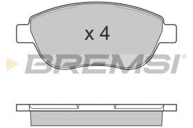 BREMSI BP3145 - B. PADS FIAT, LANCIA, ABARTH