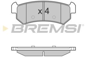 BREMSI BP3148 - B. PADS DAEWOO, CHEVROLET