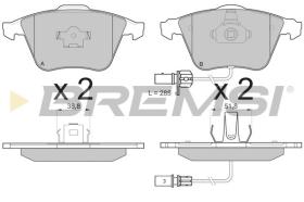 BREMSI BP3150 - B. PADS AUDI, SEAT