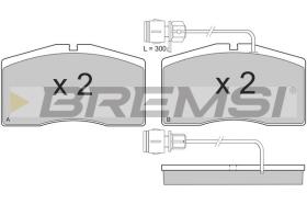 BREMSI BP3152 - B. PADS AUDI