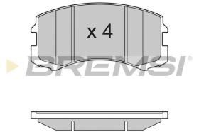 BREMSI BP3192 - B. PADS MITSUBISHI