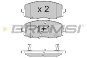 BREMSI BP3204 - B. PADS HYUNDAI, KIA