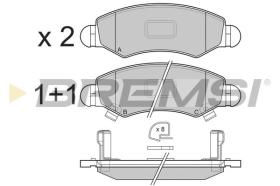 BREMSI BP3229 - B. PADS OPEL, SUBARU, SUZUKI
