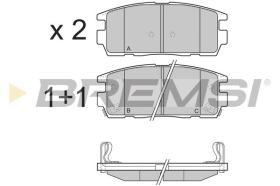 BREMSI BP3304 - B. PADS OPEL, CHEVROLET, VAUXHALL