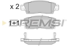BREMSI BP3309 - B. PADS ISUZU, CHEVROLET, SAAB