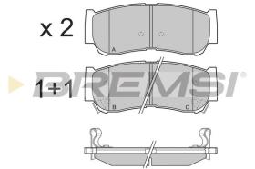 BREMSI BP3314 - B. PADS HYUNDAI
