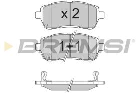 BREMSI BP3316 - B. PADS FORD, DAIHATSU, SUBARU, MAZDA