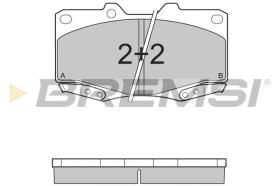 BREMSI BP3319 - B. PADS TOYOTA