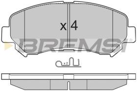 BREMSI BP3321 - B. PADS NISSAN, SUZUKI