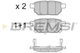 BREMSI BP3322 - B. PADS TOYOTA, SUBARU, ASTON MARTIN