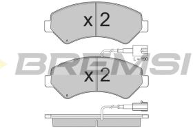BREMSI BP3323 - B. PADS FIAT, PEUGEOT, CITROEN
