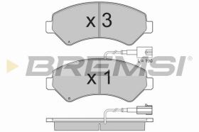 BREMSI BP3323TR - B. PADS FIAT