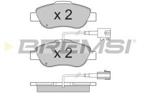 BREMSI BP3325 - B. PADS FIAT, FORD