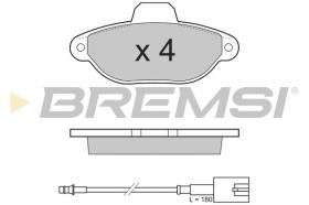 BREMSI BP3326 - B. PADS FIAT, FORD