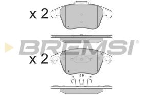 BREMSI BP3330 - B. PADS PEUGEOT, CITROEN, DS