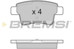 BREMSI BP3331 - B. PADS CITROEN