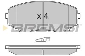 BREMSI BP3332 - B. PADS MITSUBISHI, MAZDA
