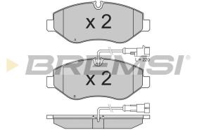 BREMSI BP3334 - B. PADS NISSAN