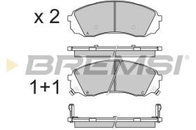 BREMSI BP3336 - B. PADS KIA, HYUNDAI