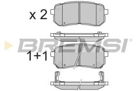 BREMSI BP3337 - B. PADS KIA, HYUNDAI