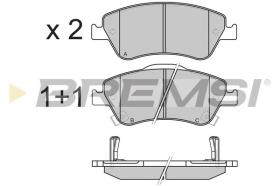 BREMSI BP3340 - B. PADS TOYOTA