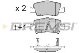 BREMSI BP3341 - B. PADS TOYOTA