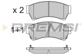 BREMSI BP3343 - B. PADS MAZDA