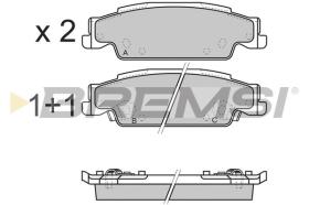 BREMSI BP3345 - B. PADS CADILLAC