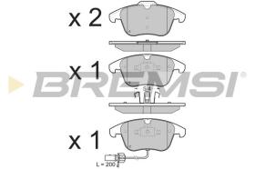 BREMSI BP3348 - B. PADS AUDI
