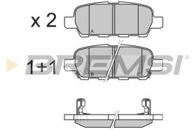 BREMSI BP3351 - B. PADS RENAULT, NISSAN, INFINITI