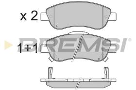 BREMSI BP3352 - B. PADS HONDA