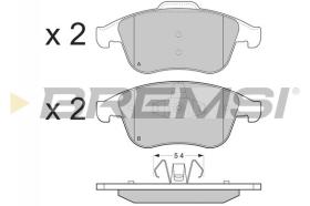 BREMSI BP3383 - B. PADS RENAULT